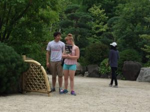 光悦寺垣　アメリカで実演