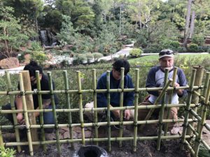 アメリカ森上庭園竹垣morikamijapanesegarden