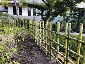 アメリカ森上庭園竹垣morikamijapanesegarden