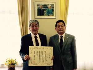 向日市長様を表敬訪問させて頂きました。