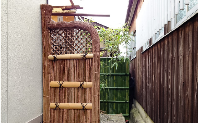 萩の竹垣