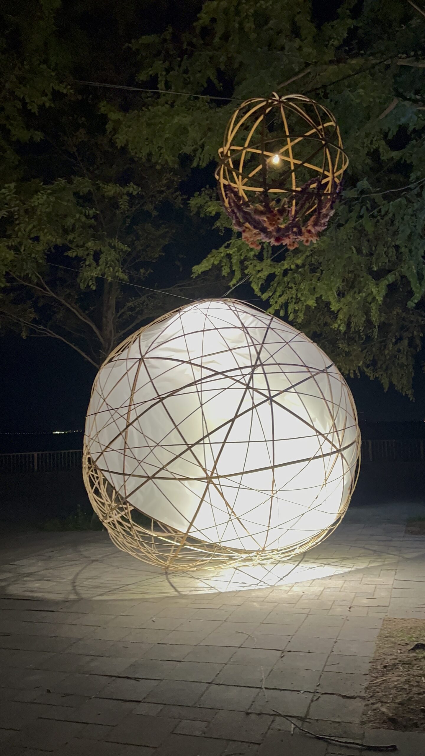 大津よはのつき竹オブジェ