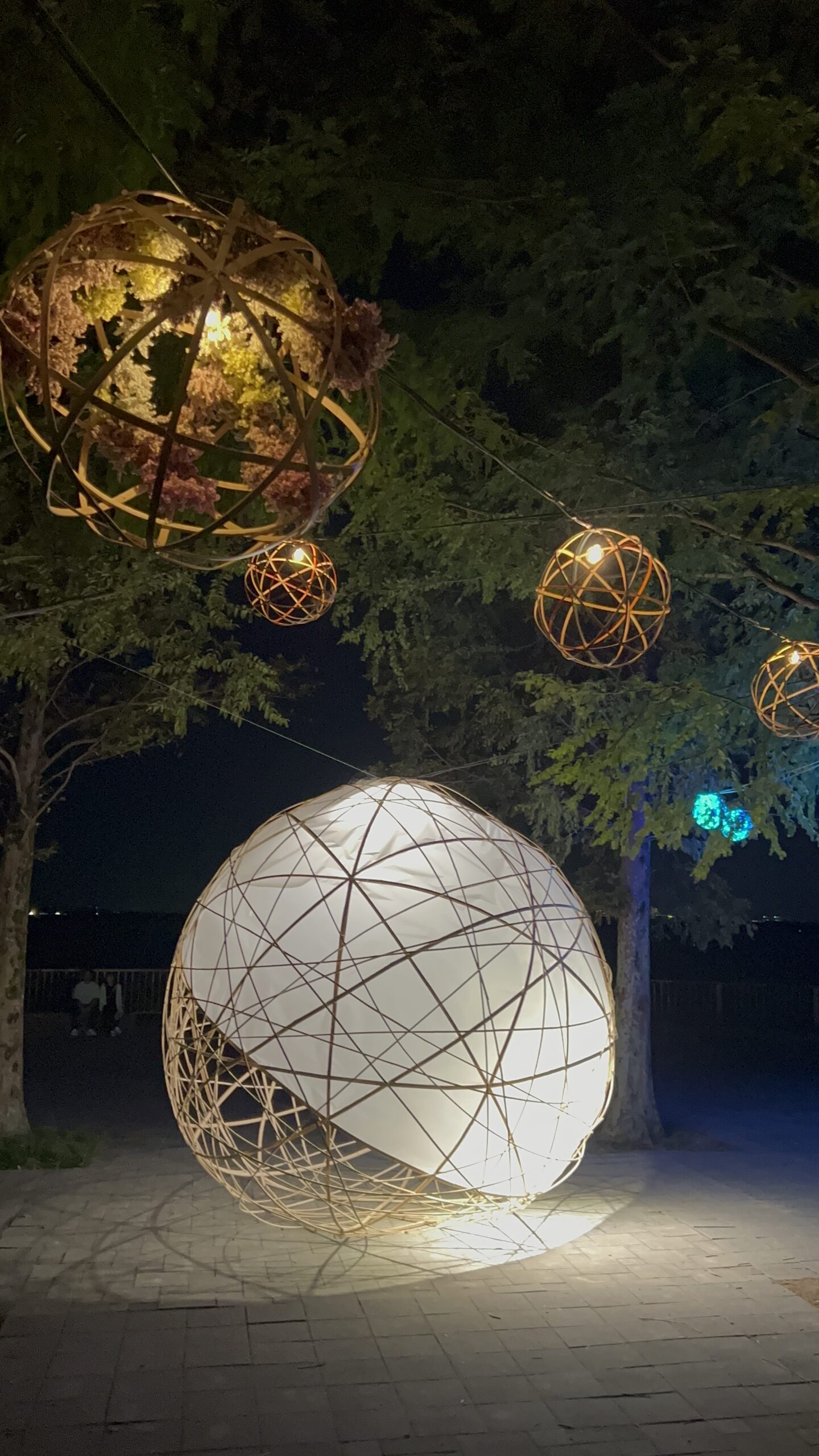 大津よはのつき竹オブジェ