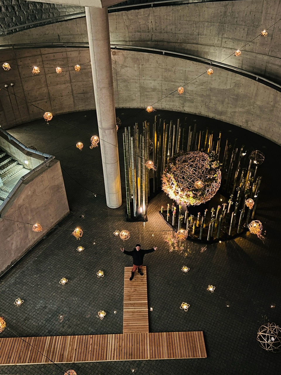 竹のインスタレーション