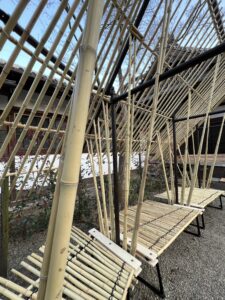 竹製テント＆ベンチ