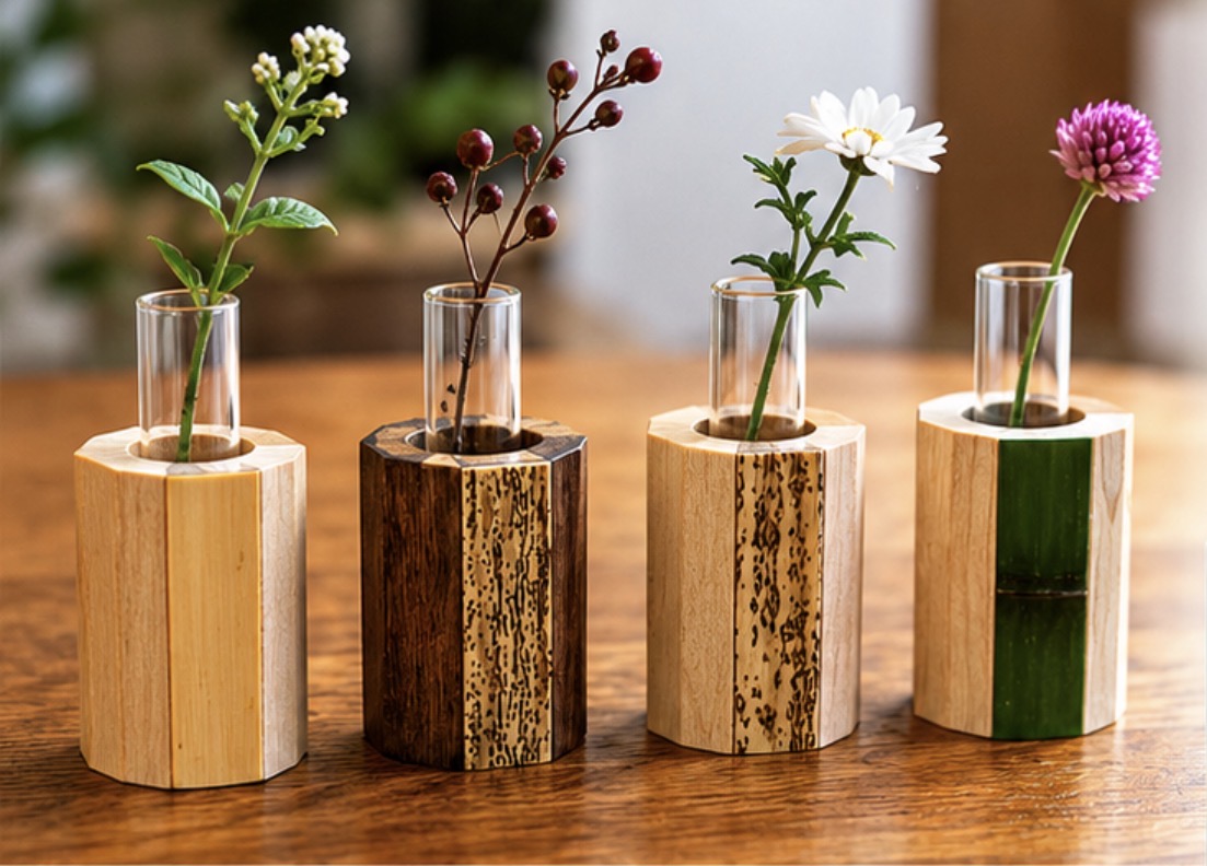 竹工芸×木工、製作いたします。OEMご相談ください。