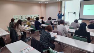 華道協会で竹工芸の講演