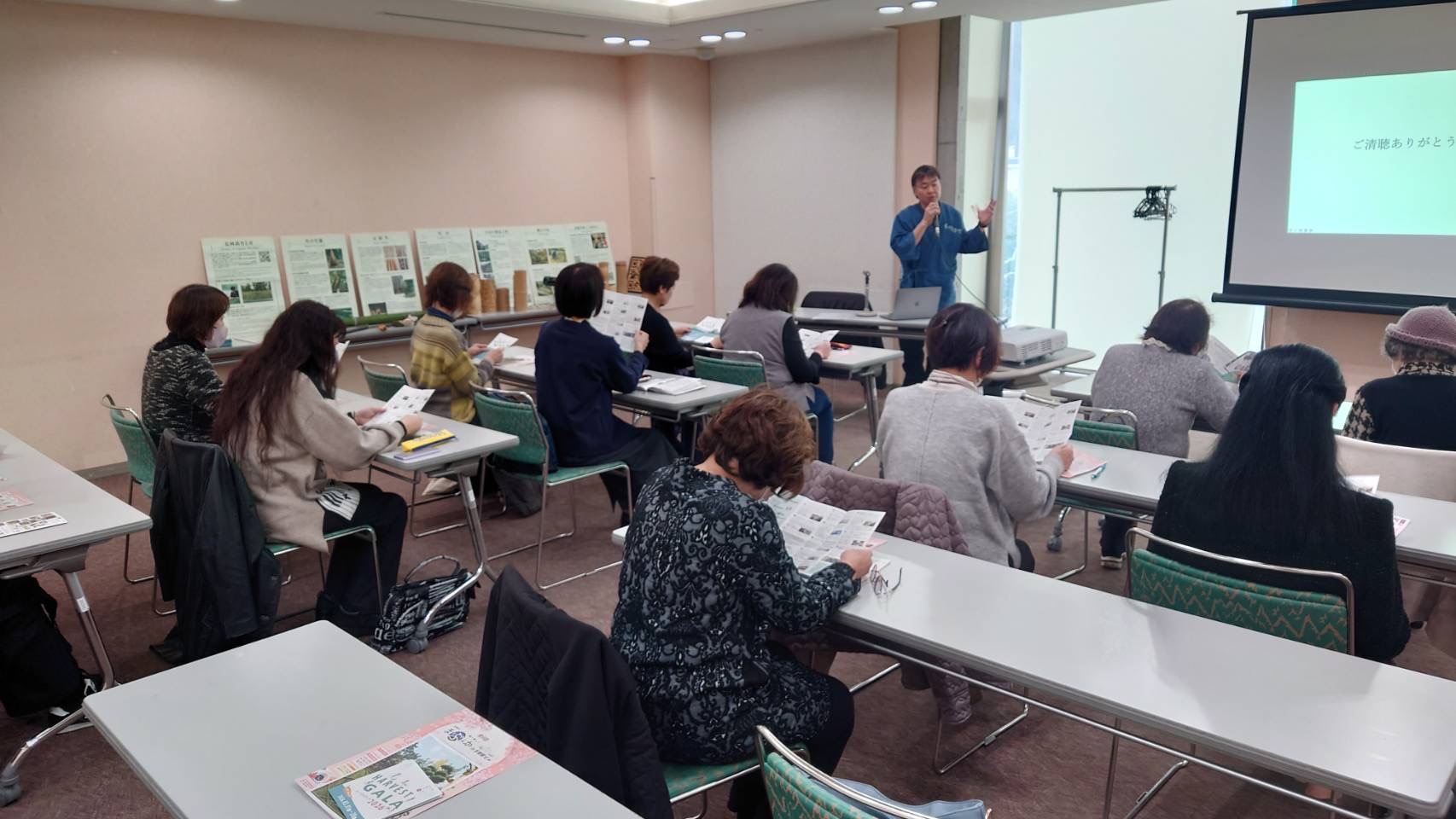 亀岡華道協会さまで「京都の竹工芸」について講演をさせていただきました