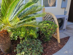カリフォルニア州での竹垣施工事例