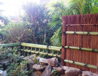 萩の竹垣